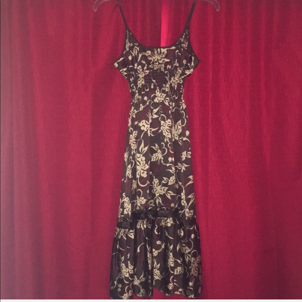 Bebe Print Silk Dress
